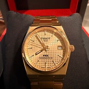 Tissot PRX Powermatic 80 Gold Tone 35mm Watch